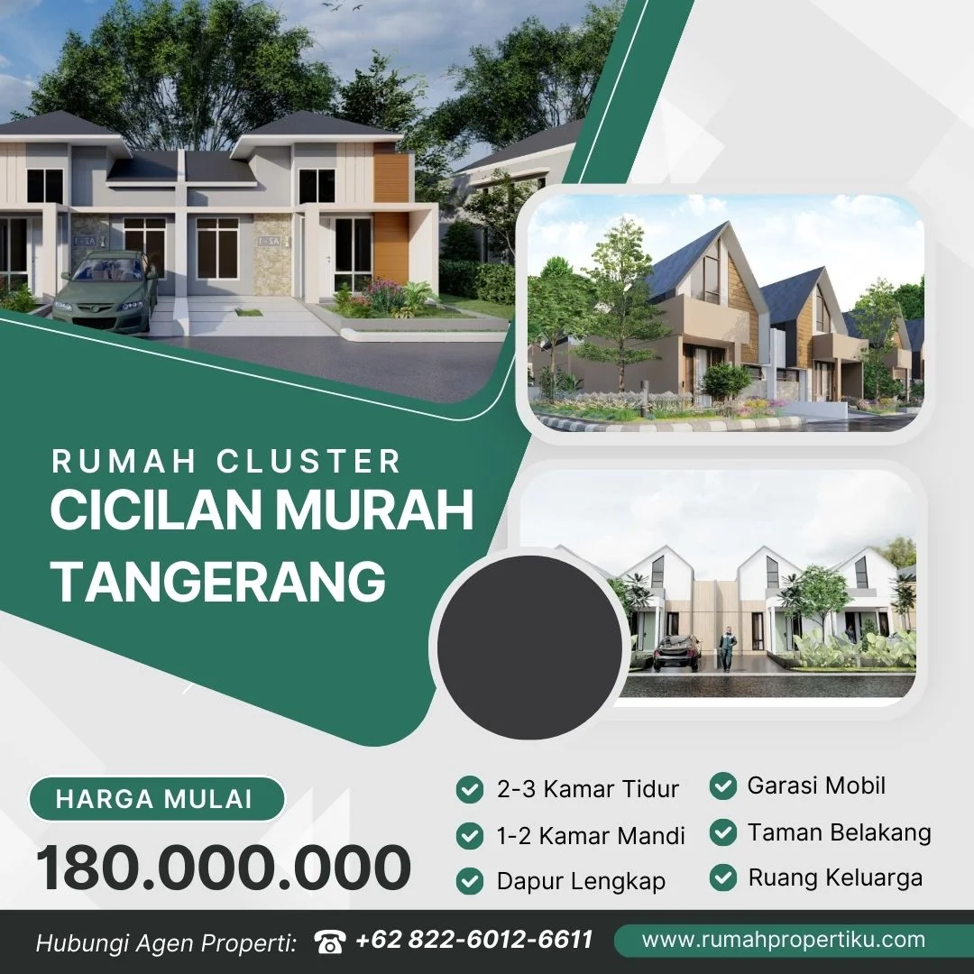 Rumah Cluster Cicilan Murah Tangerang