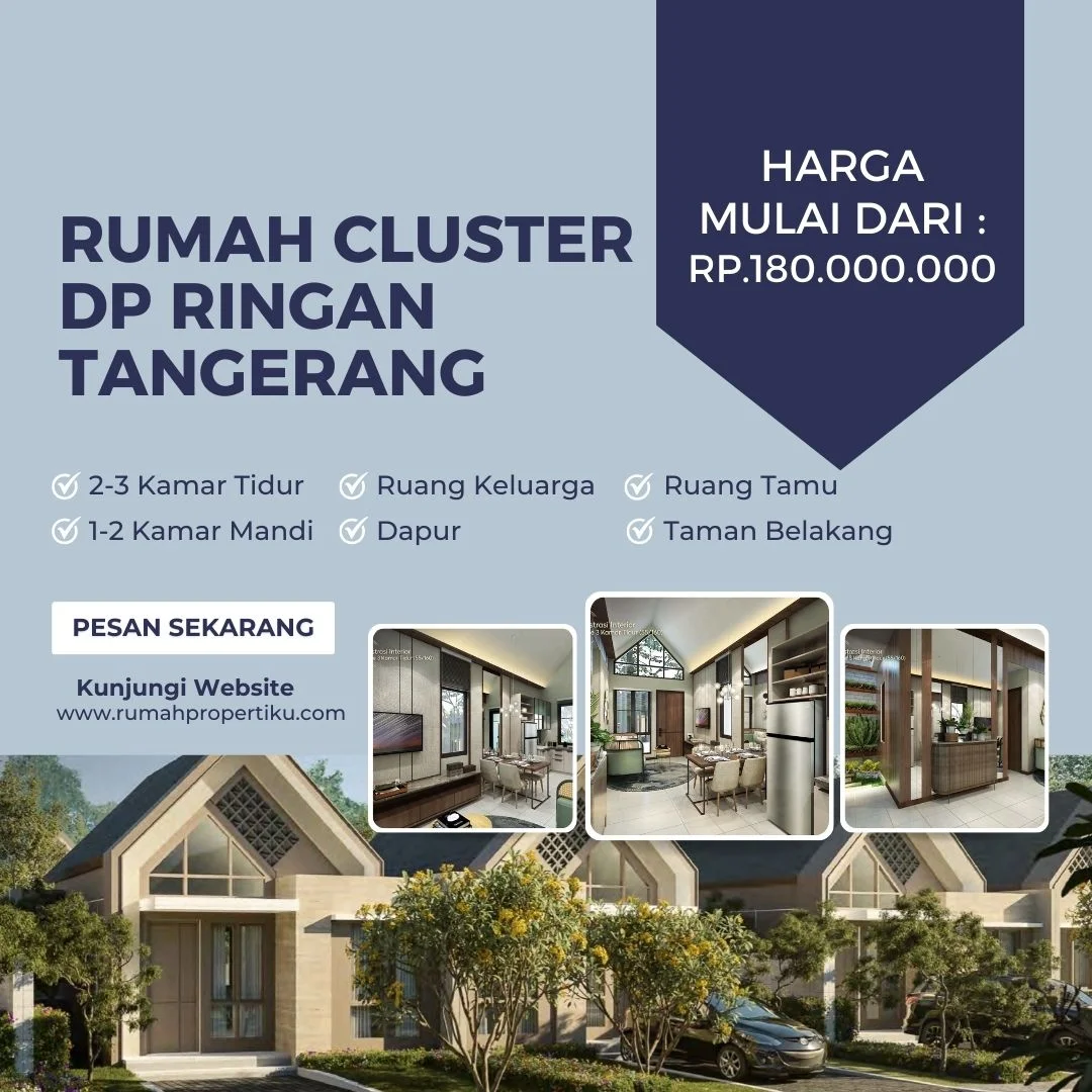 Rumah Cluster DP Ringan Tangerang