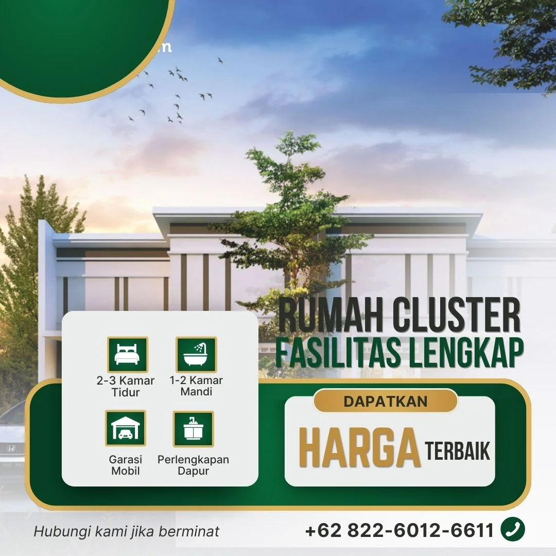 Rumah Cluster Fasilitas Lengkap Tangerang